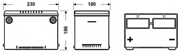 FULMEN FB608 Starter Battery